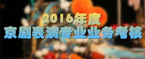 大黑吊爆操骚逼视频国家京剧院2016年度京剧表演专业业务考...